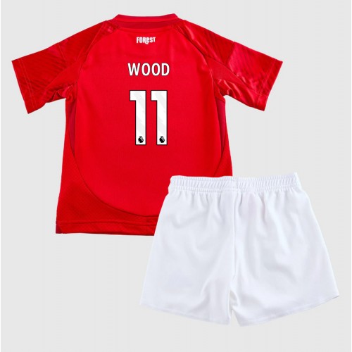 Dres Nottingham Forest Chris Wood #11 Domaci za djecu 2024-25 Kratak Rukav (+ kratke hlače)